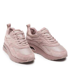 Hoff Mars Women’s Pink Suede Lace-Up Sneakers – Pink, Size 8, Luxury Tennis Shoe